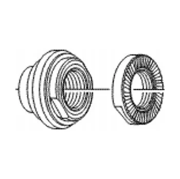 Náboj kola Shimano Kužel zadního náboje FH-M665 pravý s kontramatkou