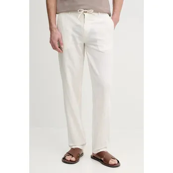 Dámské kalhoty Lněné kalhoty Lindbergh 30.008023.WHITE béžová 01X, vel. L