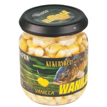 Návnadová surovina Traper Sladká kukuřice v nálevu 125g Příchuť: Jahoda