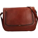 Kožená dámská crosbody kabelka Katana Leane - hnědá