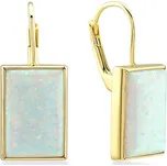 Lillian Vassago Patentové zlaté náušnice s opalitem LLV01