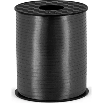 Stuha Plastová party stuha černá 225 m