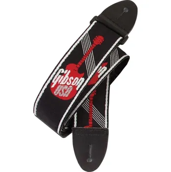 Kytarový popruh Gibson GG-600 Red Kytarový pás