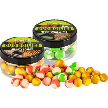 Boilies Traper Pop-Up Duo Boilies 16mm - 40g Příchuť: Tygří ořech/Sladká kukuřice