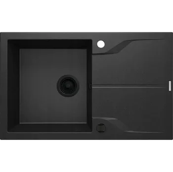 Granitový dřez Jednokomorový granitový dřez Deante Andante, černý