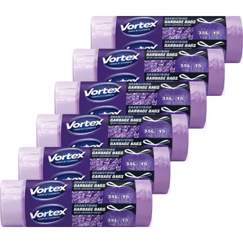 Pytle na odpadky Vortex HDPE pytle na odpad 35L fialové s vůní levandule 300 ks (20×15)