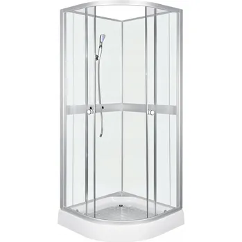 Sprchový kout Kerra dvoukřídlé posuvné dveře 80 x 80 cm