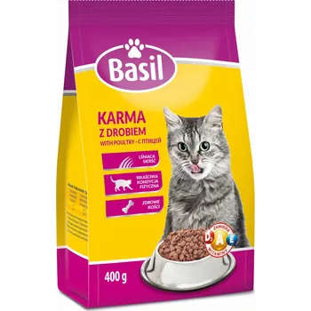 Krmivo pro kočku KRMIVO SUCHÉ PRO KOČKY S DRŮBEŽÍM MASEM 400 G BASIL