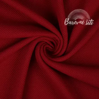 Teplákovina 3D Červená (E) (Teplákovina s 3D efektem)