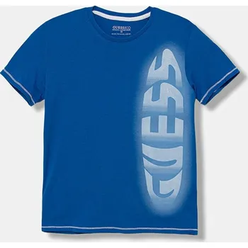 Chlapecké oblečení Dětské bavlněné tričko Guess L5YI03.K8HM4.9BYA modrá 55X, vel. 175
