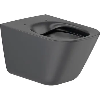 Klozet Roca Gap závěsná WC mísa bez okraje černá A34647L080