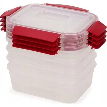 Dóza na potraviny Sada 4 dóz Red Nest Lock Joseph Joseph - vzduchotěsné a stohovatelné 1l