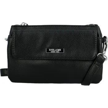 Kabelka DELAMI Dámská crossbody kabelka D6102 black + 2 měsíce na vrácení zboží