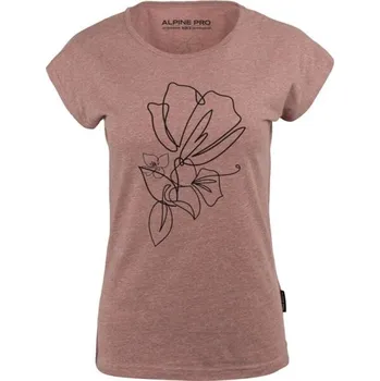 Dámské oblečení Dámské triko ALPINE PRO PODERA XS Růžová, Černá