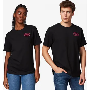 Pánské tričko VAN RYSEL Bavlněné tričko Lifestyle Van Rysel Roubaix 2XL ČERNÁ