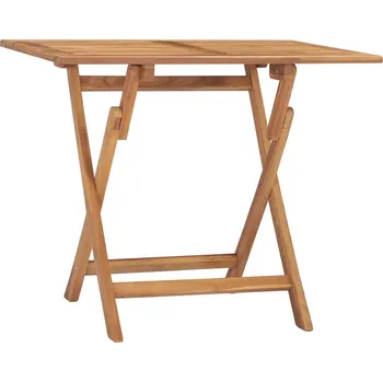 Zahradní stůl Skládací zahradní jídelní stůl 90 x 60 x 75 cm masivní teak - 8720286208472