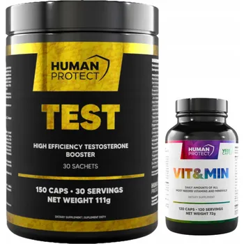 Human Protect TEST Booster Testosteronu - 30 sáčků, Extra Silný