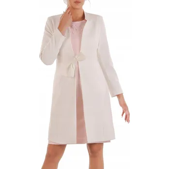 Dámský kabát Carla Moreno dámský kabát bílý klasický bez kapuce velikost 40