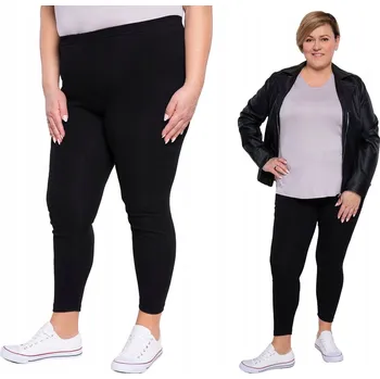 Dámské legíny Černé hladké legíny 52/54