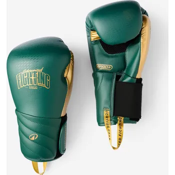 Boxerské rukavice DOMYOS Boxerské pěnové rukavice pro pokročilé boxery monoblok 10 OZ ZELENÁ