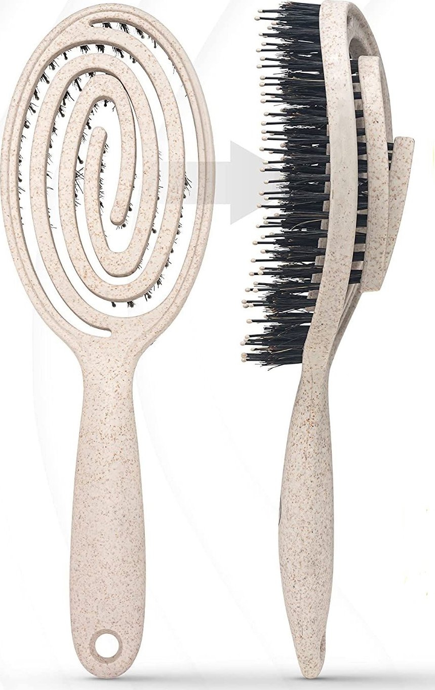 BIO kartáč na vlasy FABCARE - přírodní