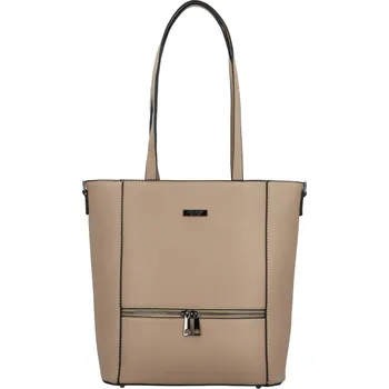 DELAMI Dámská kabelka D5896 taupe + 2 měsíce na vrácení zboží