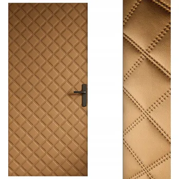 Obraz Prošívaný dveřní panel Ultrasonic 115 x 215 cm zlatý