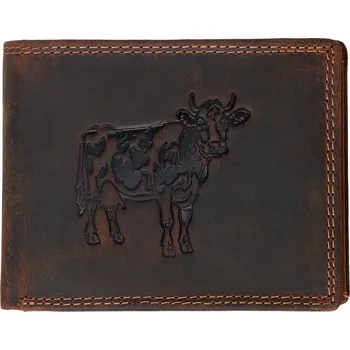 Peněženka Kožená peněženka - Kráva - hnědá