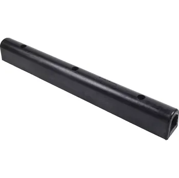 Černý gumový doraz na rampu FLOMA DBF46 - délka 100 cm, šířka 20 cm, výška 20 cm - 62621372