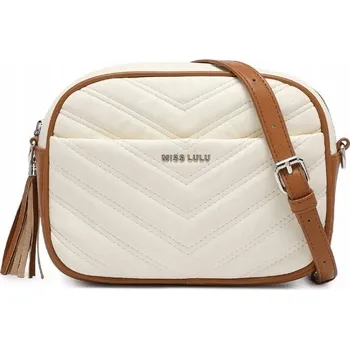 Miss Lulu dámská crossbody kabelka Anife - béžovo hnědá