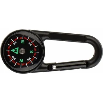 NAKIDA Karabina s kompasem kovová Barva: černá