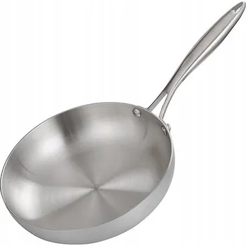 Pánev SOLIDNÍ GASTRONOMICKÁ PÁNEV Z NEREZOVÉ OCELI PLYN INDUKCE 24cm 2.0L