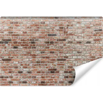 Fototapeta Fototapeta na zeď do obýváku Stará červená CIHLA Zeď Abstrakce 3D 90x60