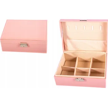Šperkovnice ŠPERKOVNICE ORGANIZÉR NA ŠPERKY HODINKY RŮŽOVÁ