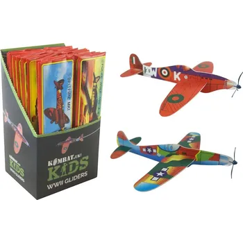 RC model letadla KOMBAT UK Letadlo skládací pěnový létající kluzák válečný model WWII Gliders Kombat® Kids Varianta: Sada 12 kusů
