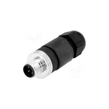 Elektrická zásuvka Zástrčka M12 PIN 5 vidlice kód A-DeviceNet / CANopen IP67