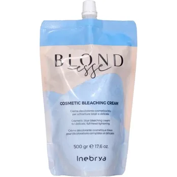 Barva na vlasy Inebrya BLONDesse Cosmetic Bleaching Cream ( 7 - 8 tones ) - Kosmetický modrý bělící krém 500 g