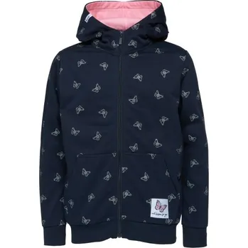 Dívčí oblečení Dívčí mikina Lewro BEDDA 152/158 Tmavě modrá, Stříbrná, Růžová