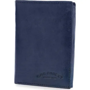 Peněženka BAG STREET peněženka z pravé kůže modrá - unisex