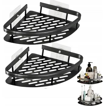 Drátěná police AG829 ROHOVÁ POLICE DO KOUPELNY 2KS