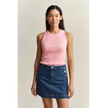 TOP GANT HIGH NECK RIB TANK TOP LILLY PINK