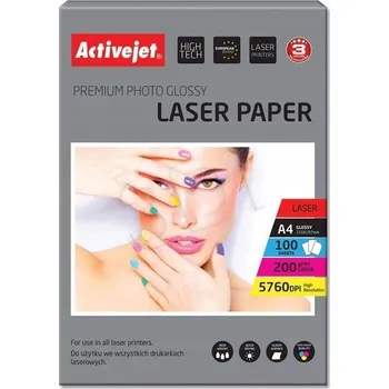 Fotopapír Fotografický papír lesklý ActiveJet A4 200 g/m2 100 ks