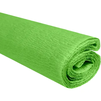 Kancelář Krepový papír limetkově zelený 0,5x2m C29 28 g/m2