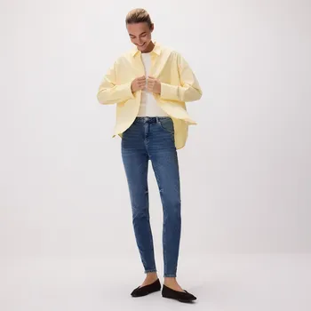 Dámské oblečení Reserved - Slim džíny s delší nohavicí - modrá - TC088-55J - TC088-55J-46