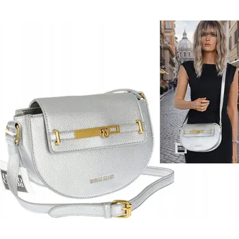 Kabelka Enrico Coveri kabelka z eko kůže stříbrná