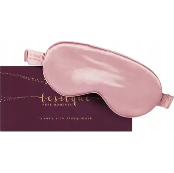 Škraboška na spaní Le Silque maska na spaní hedvábná růžová