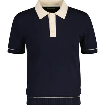 Pánské oblečení SVETR GANT COTTON MODAL POLO EVENING BLUE