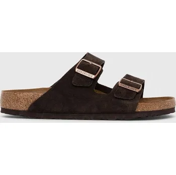 Pánské pantofle Semišové pantofle Birkenstock Arizona 1027077 hnědá 88X, EUR 45