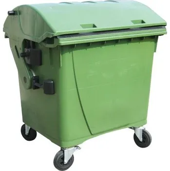 Odpadkový koš MEVA-TEC Plastový kontejner 1100 l.- zelený