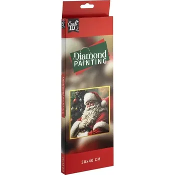 Diamantové malování CRAFT ID Diamantové malování Santa 30x40cm